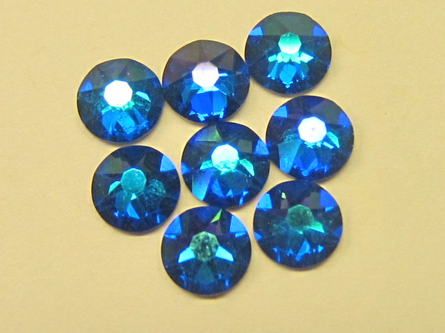 1 Gross 7ss CAPRI BLUE GLACIER BLUE FLATBACK European Rhinestones